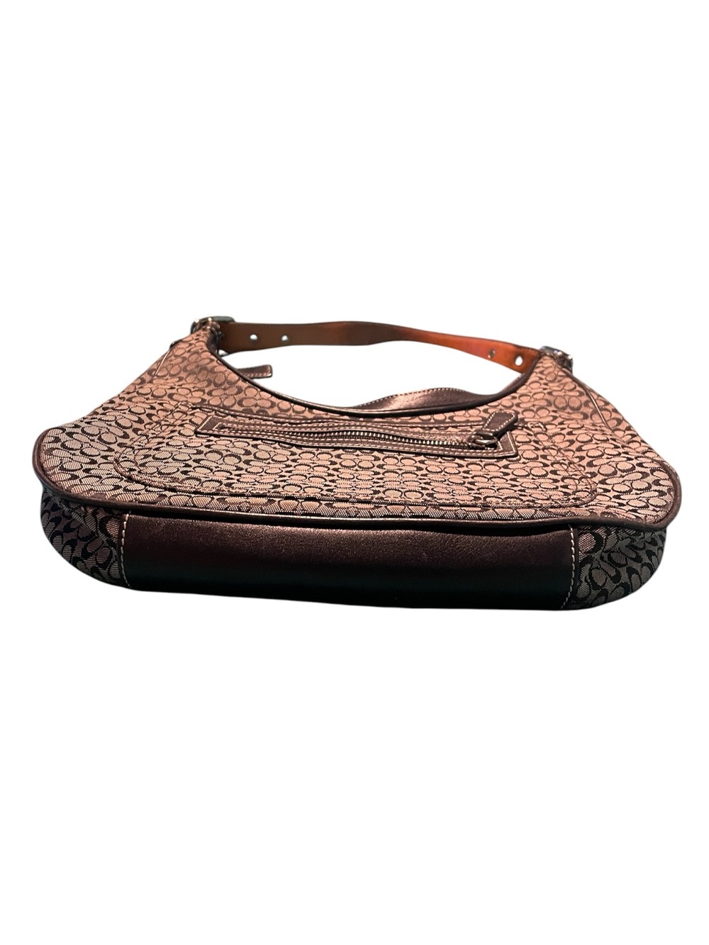 VINTAGE Y2K Coach 2154 Signature Canvas Gray Black Soho Hobo Shoulder Bag. - Picture 3 of 4